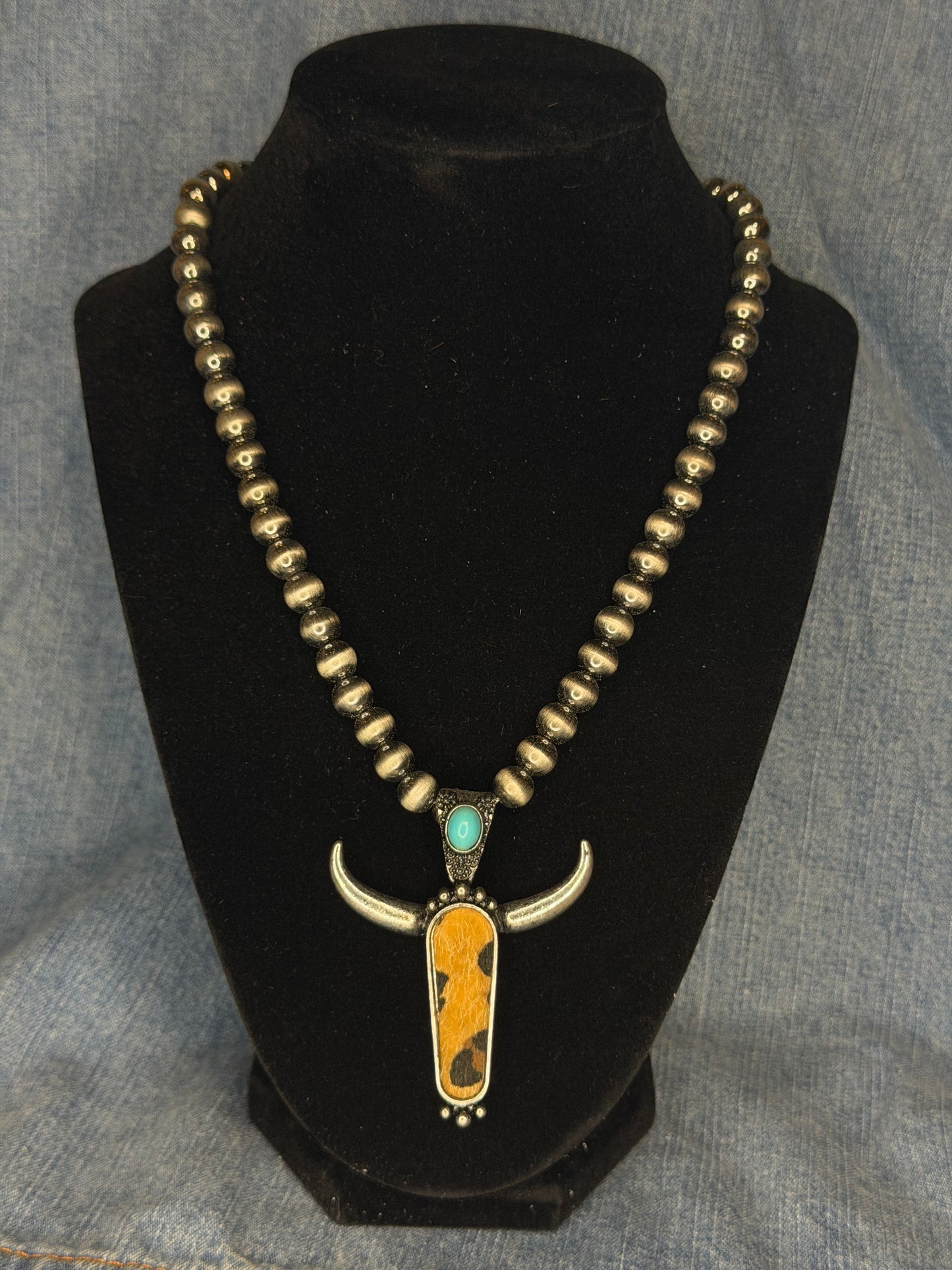 Cheetah Steer Necklace