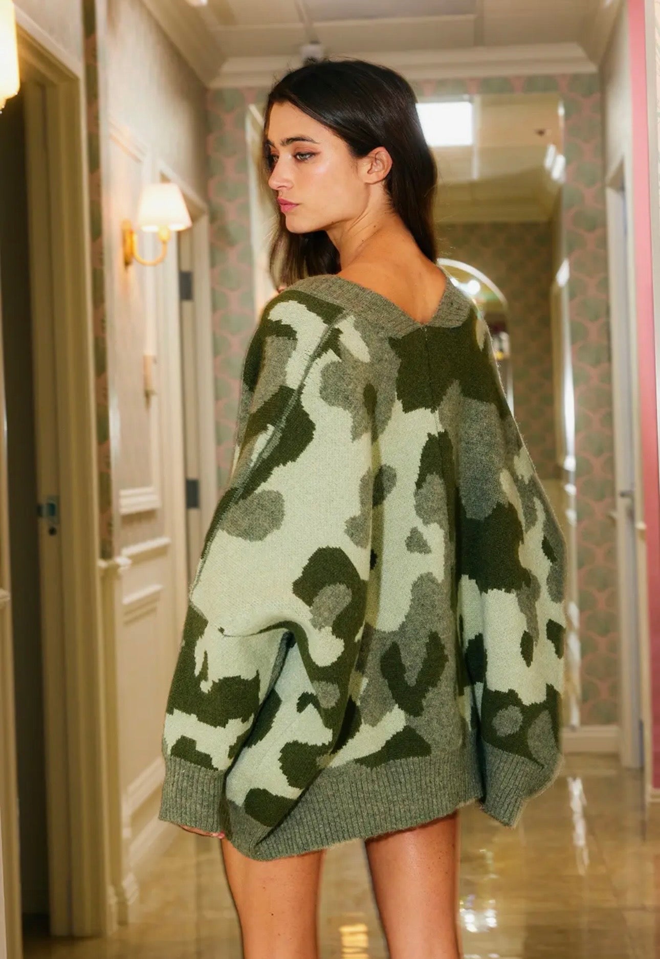 CAMO CARDIGAN