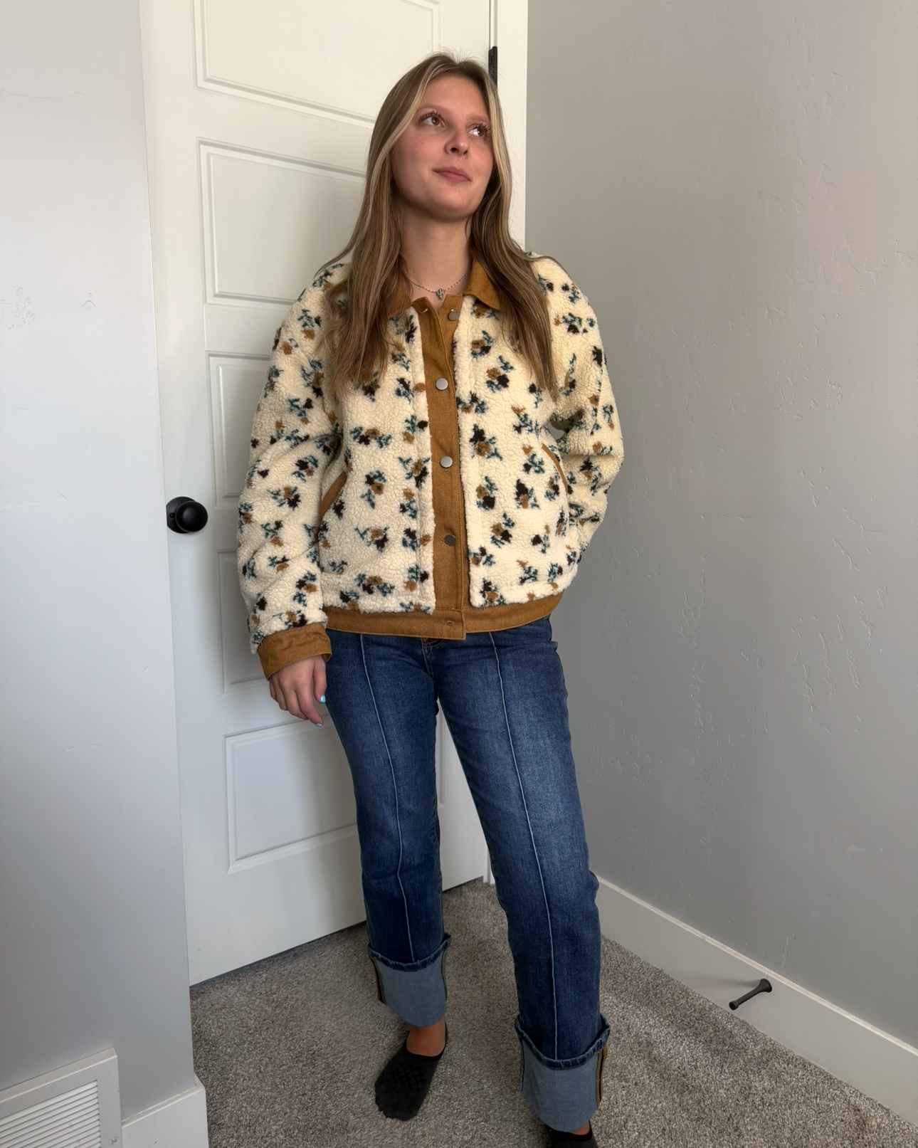 Floral Fleece Jacket