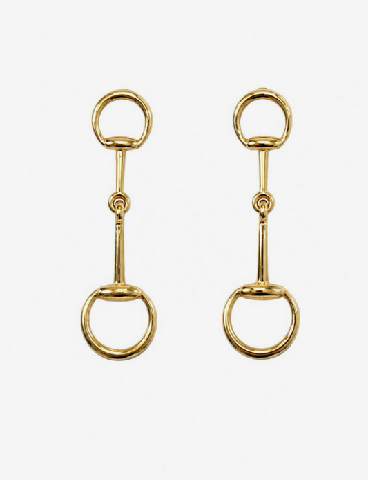 18k Gold Plated Bit Earrings