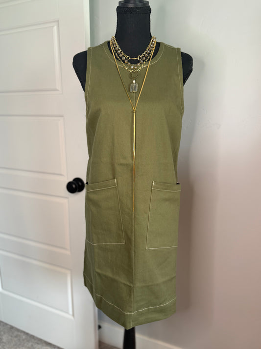 OLIVE POCKET DRESS