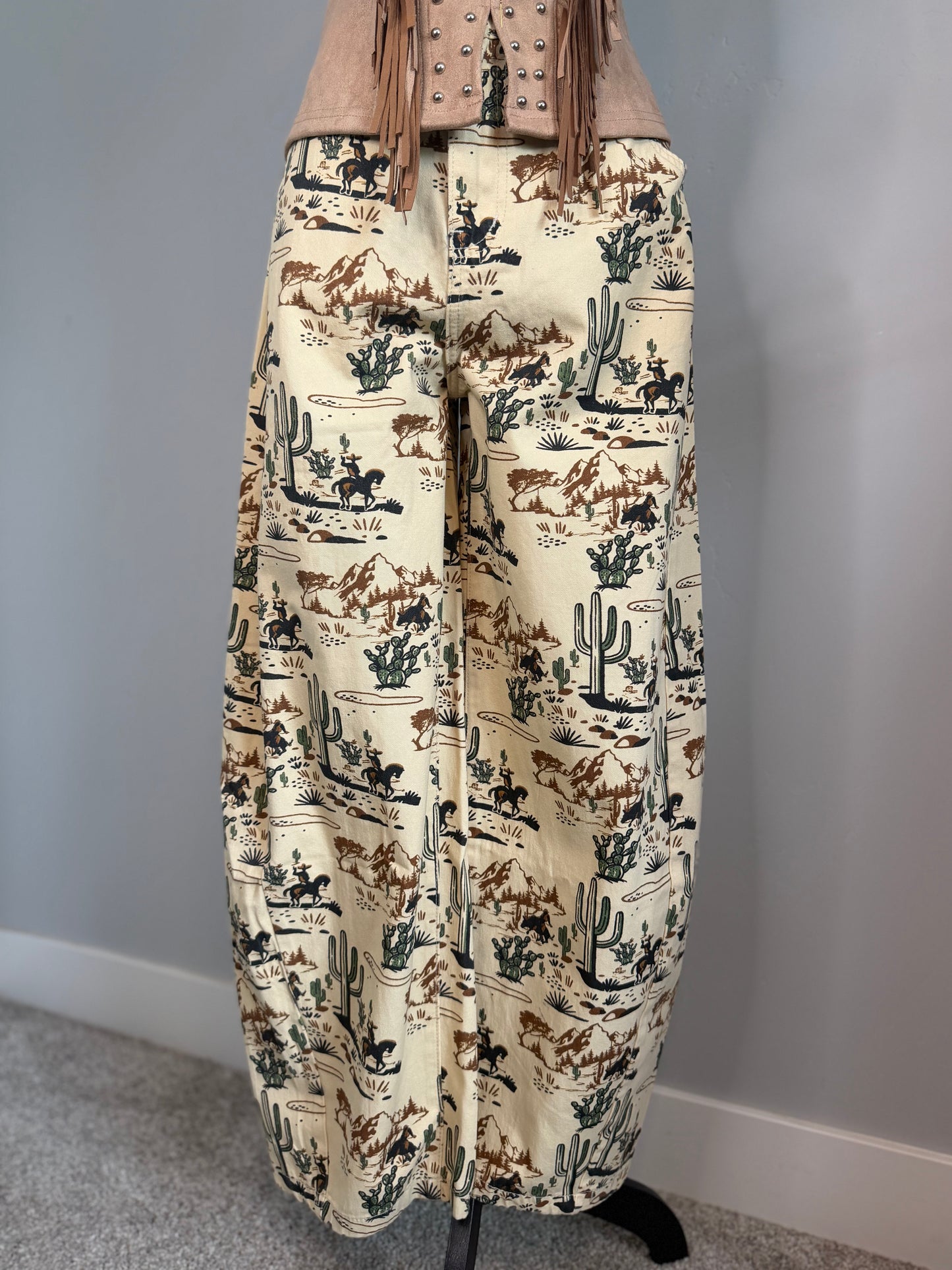 CACTUS COWBOY BARREL PANTS