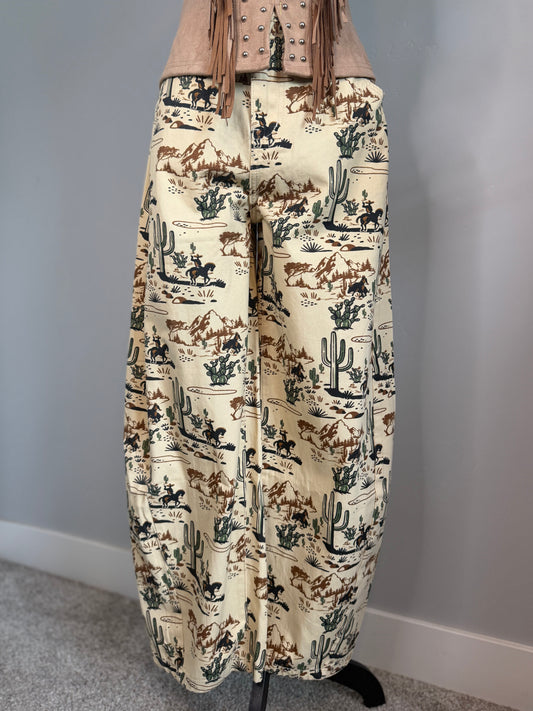 CACTUS COWBOY BARREL PANTS