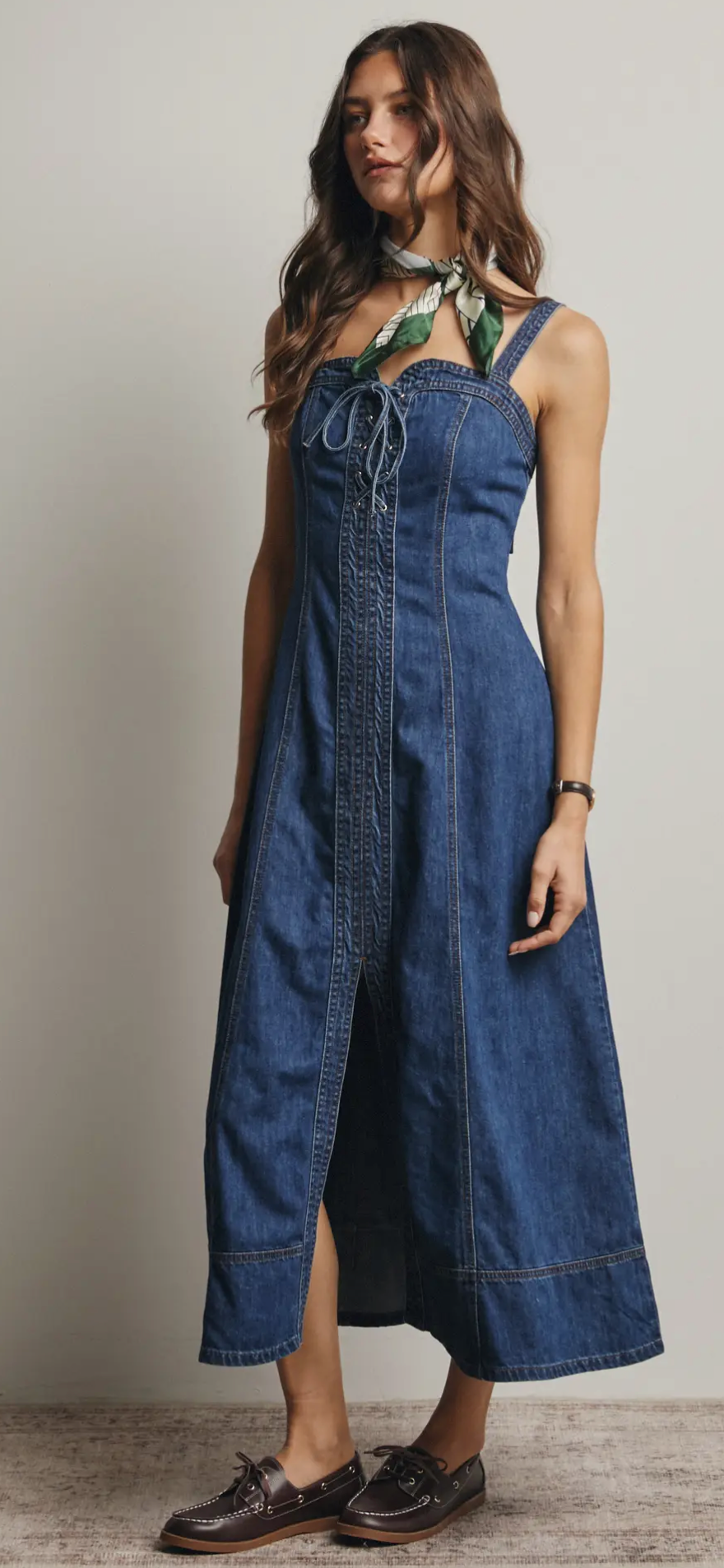DENIM MAXI DRESS