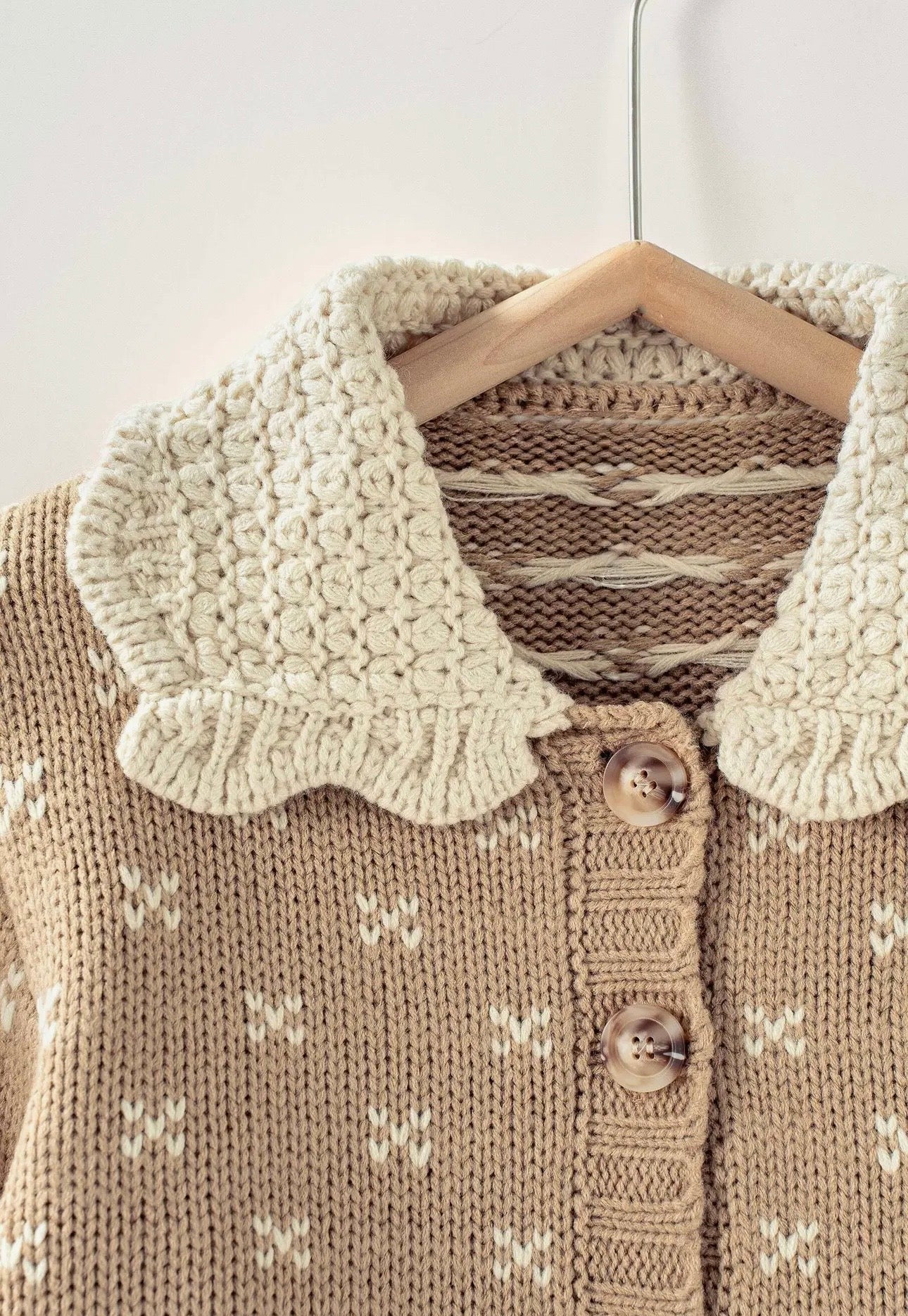 PATTERNED KNIT CARDIGAN