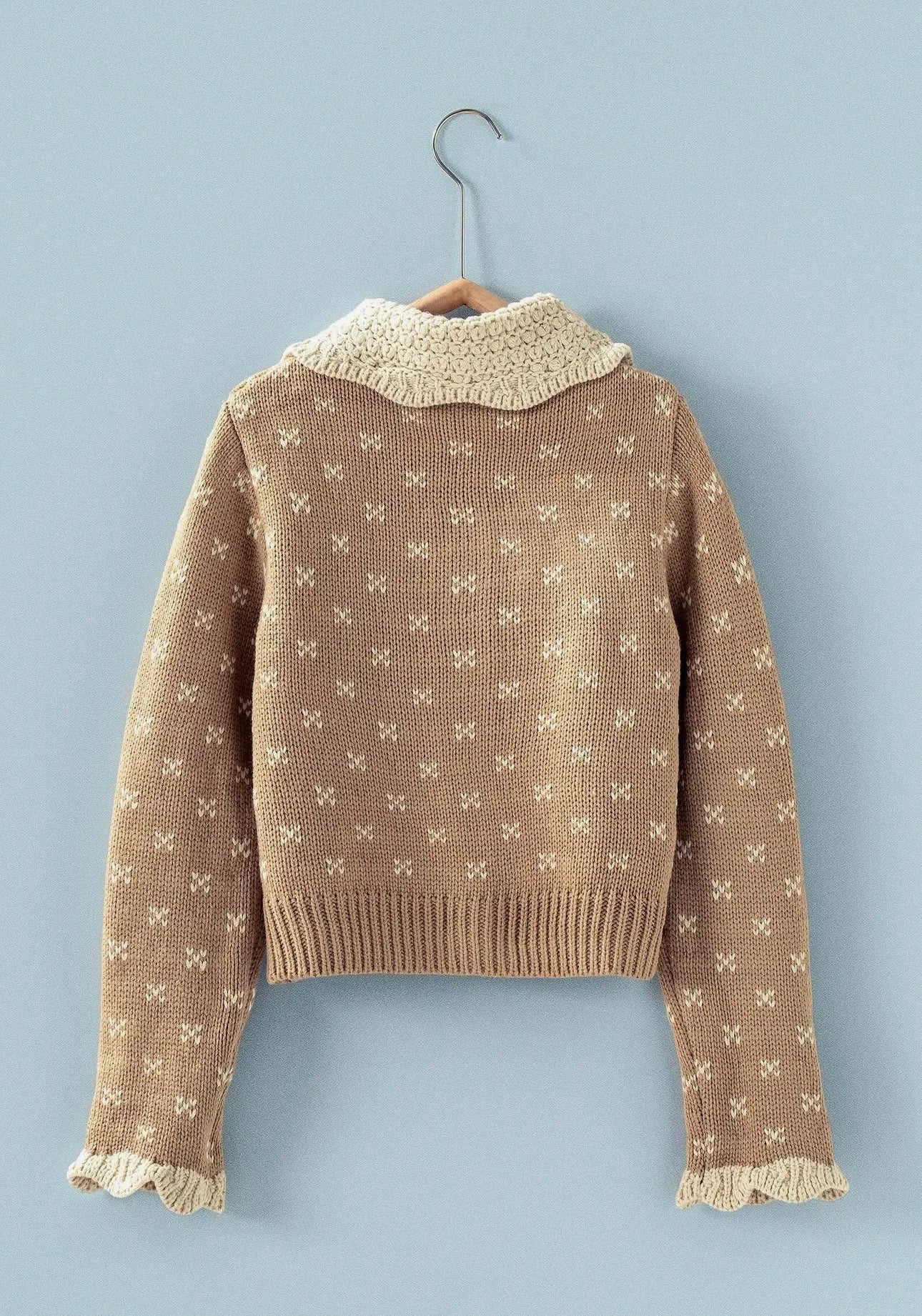 PATTERNED KNIT CARDIGAN