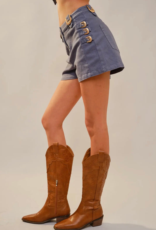 WESTERN BUCKLE SHORTS