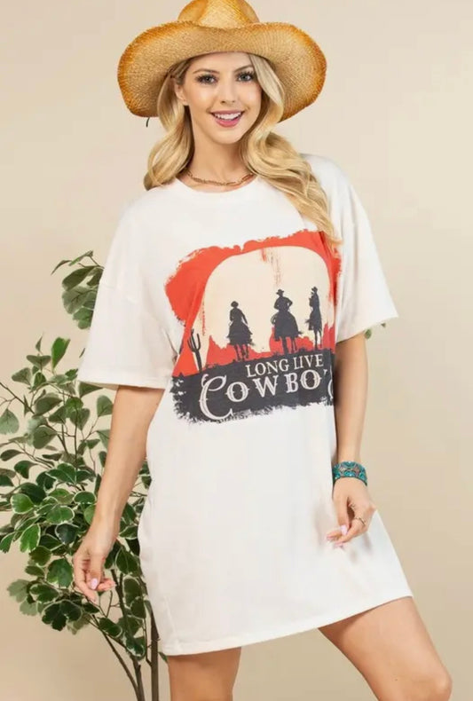 LONG LIVE COWBOY TSHIRT DRESS
