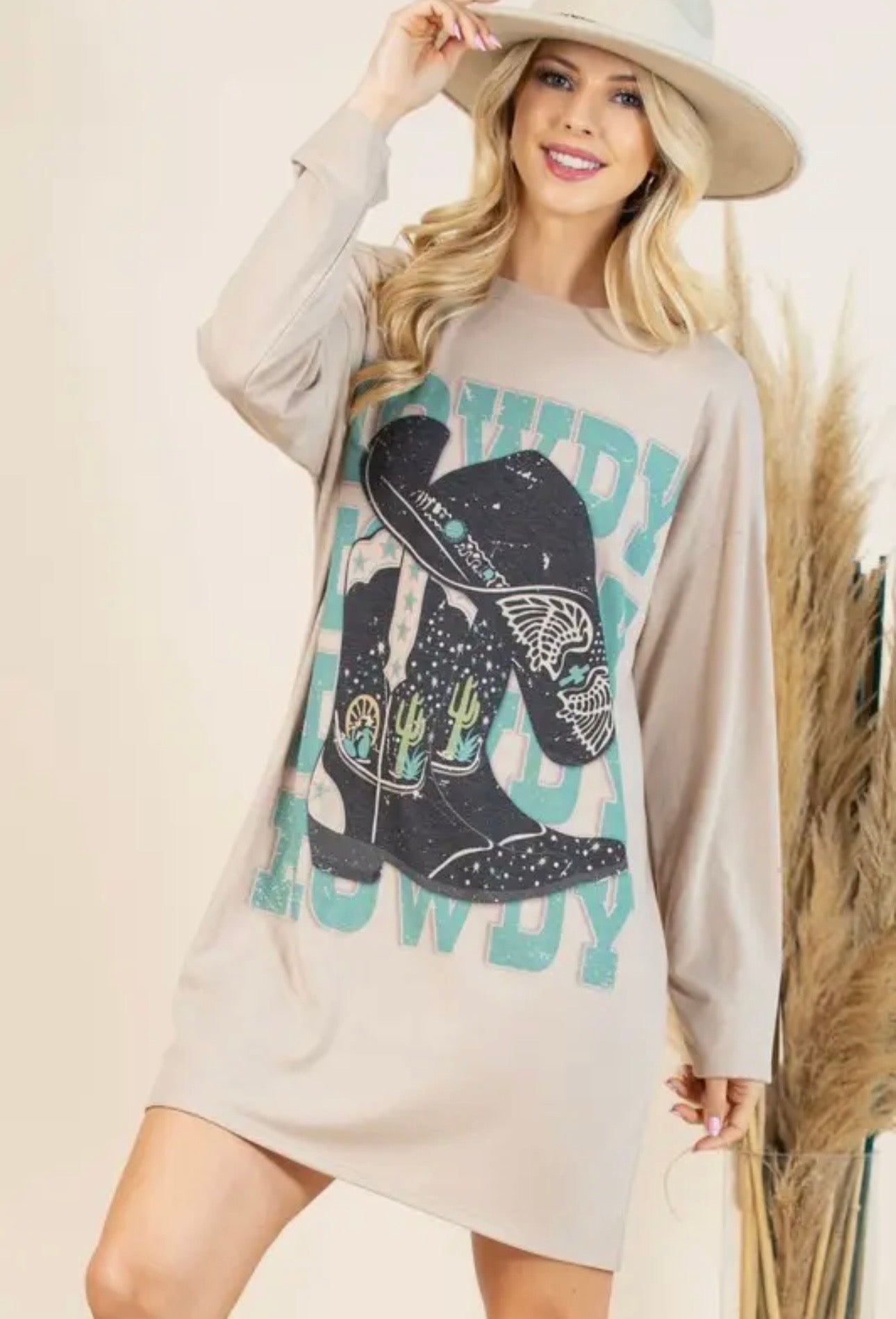 HOWDY LONG SLEEVE DRESS