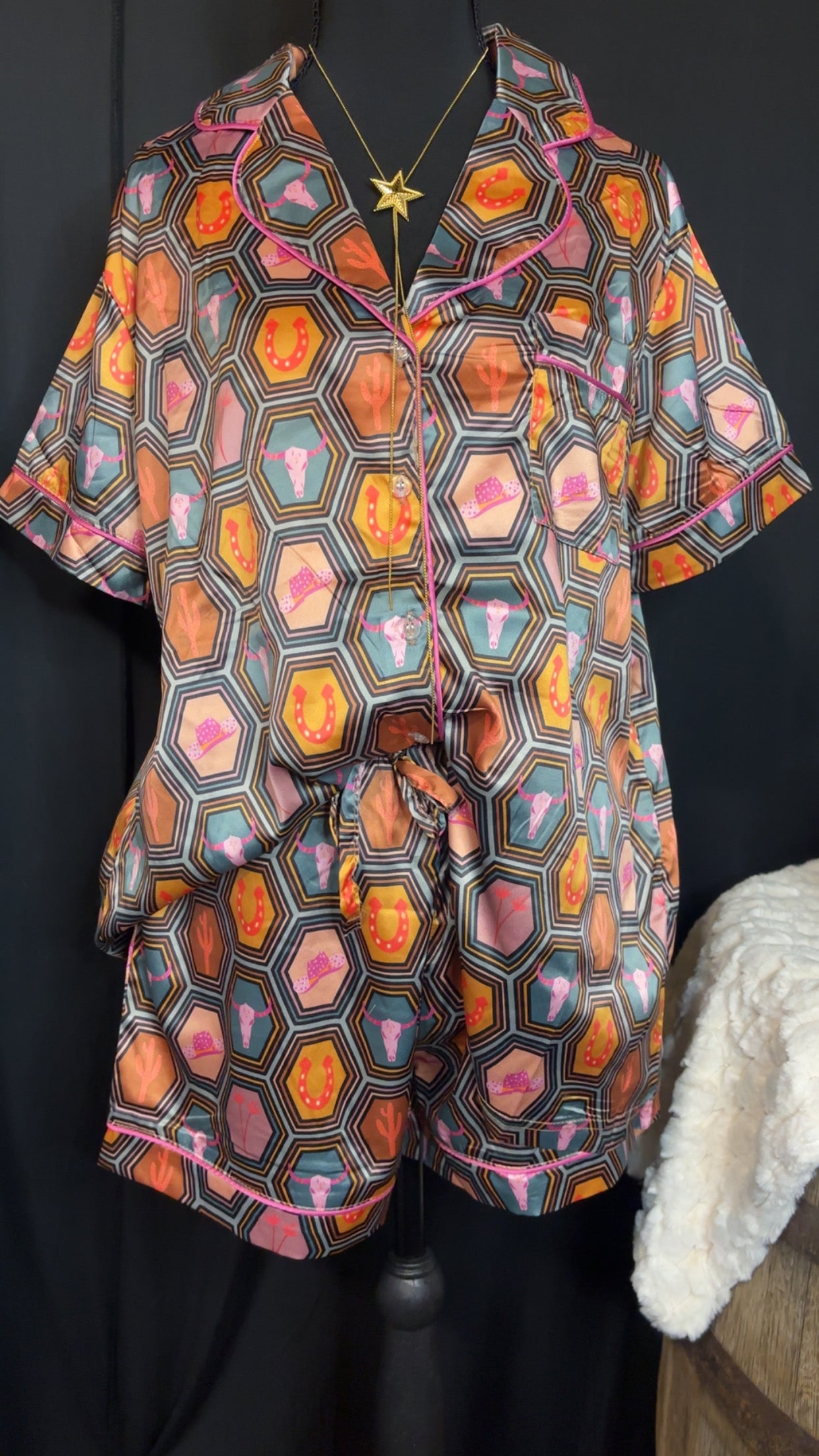GROOVY SILK PAJAMA SET