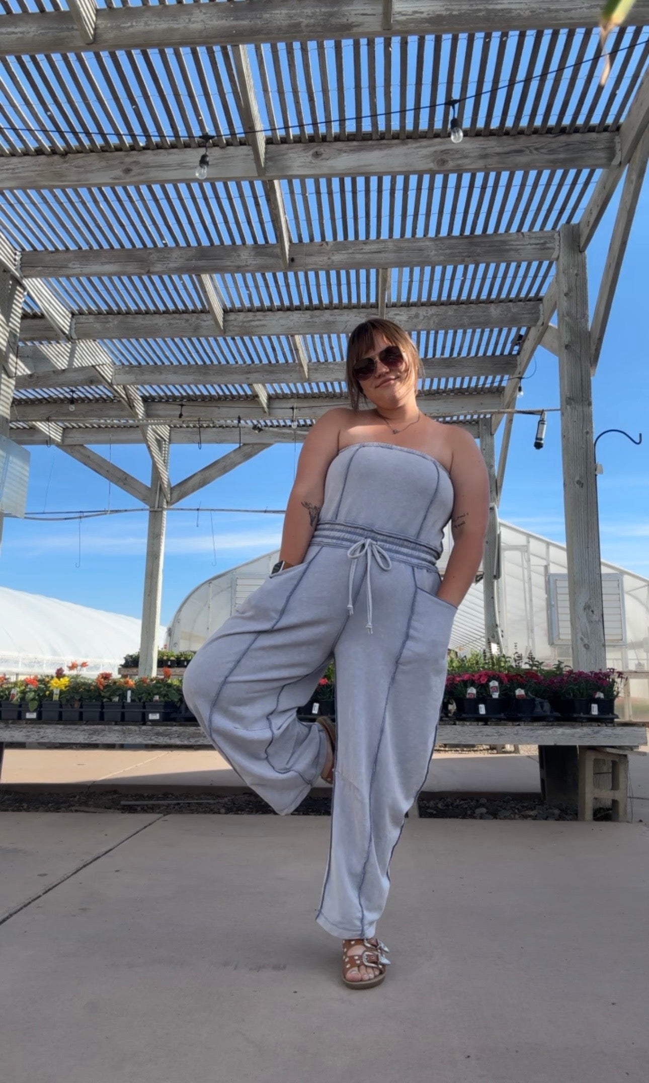 BARREL LEG JUMPSUIT