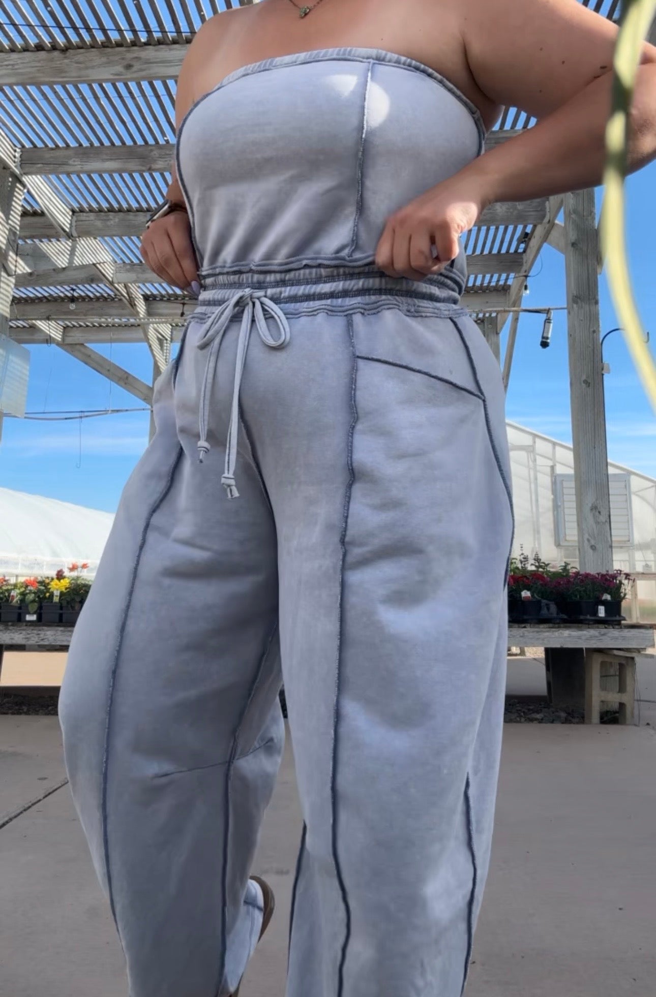BARREL LEG JUMPSUIT
