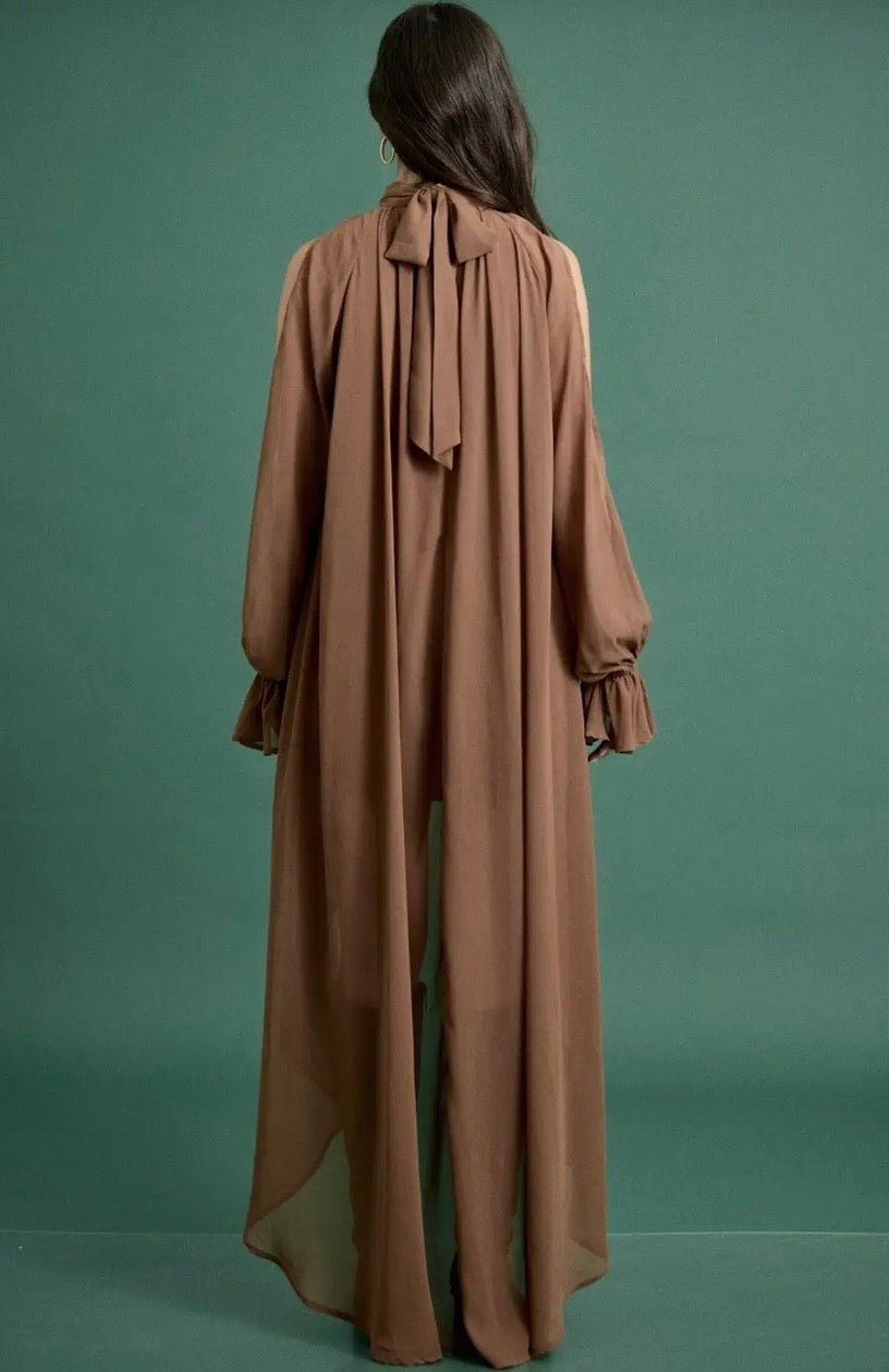 High Low Halter Maxi Dress