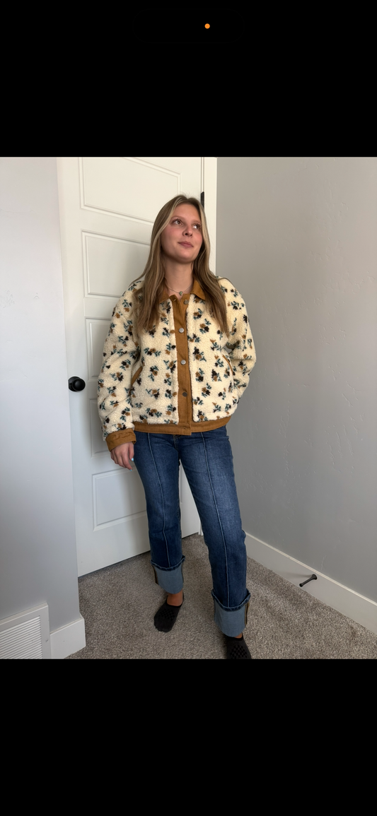 Floral Fleece Jacket